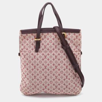 Pre Owned Louis Vuitton Cherry Monogram Mini Lin Francoise Bag