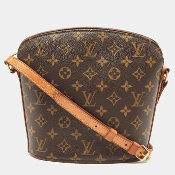 Pre Owned Louis Vuitton Monogram Canvas Drouot Bag