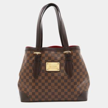 Pre Owned Louis Vuitton Damier Ebene Canvas Hampstead MM Bag