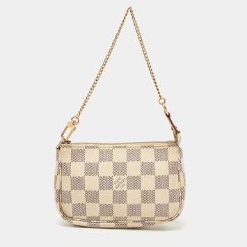 Pre Owned Louis Vuitton Damier Azur Canvas Mini Pochette Accessoires