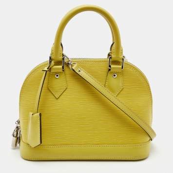 Pre Owned Louis Vuitton Pistache Epi Leather Alma BB Bag