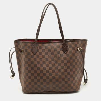 Pre Owned Louis Vuitton Damier Ebene Canvas Neverfull MM Bag