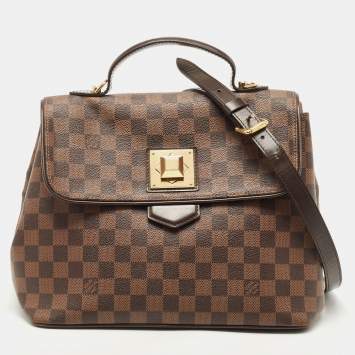 Pre Owned Louis Vuitton Damier Ebene Canvas Bergamo MM Bag