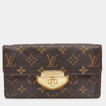 Pre Owned Louis Vuitton Monogram Canvas Etoile Sarah Wallet