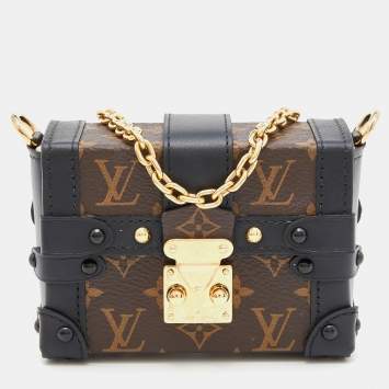 Pre Owned Louis Vuitton Monogram Canvas Essential Trunk NM Chain Bag