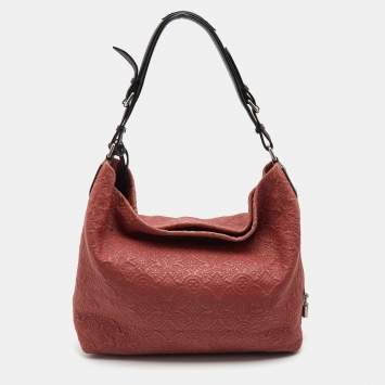 Pre Owned Louis Vuitton Framboise Monogram Antheia Leather Ixia PM Bag