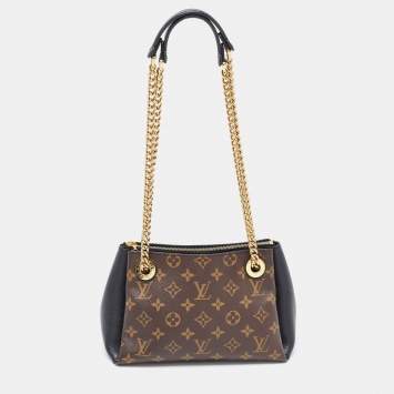 Pre Owned Louis Vuitton Black Monogram Canvas and Leather BB Surene Bag