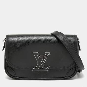 Pre Owned Louis Vuitton Black Epi Leather Buci Bag