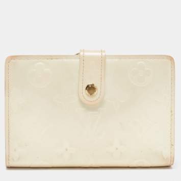 Pre Owned Louis Vuitton Perle Monogram Vernis French Wallet