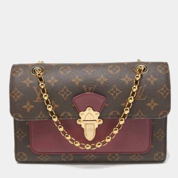 Pre Owned Louis Vuitton Raisin Monogram Canvas and Leather Victoire Bag