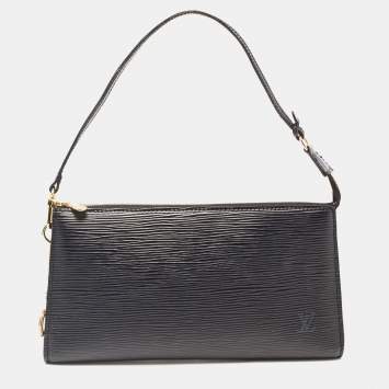 Pre Owned Louis Vuitton Black Epi Leather Pochette Accessoires