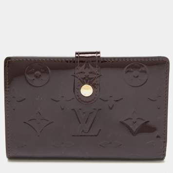 Pre Owned Louis Vuitton Amarante Monogram Vernis French Wallet
