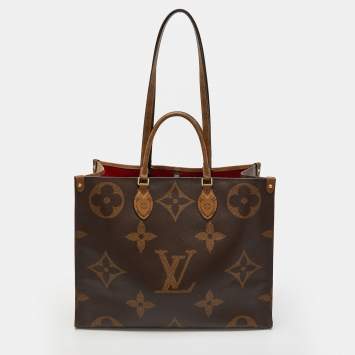 Louis Vuitton Neverfull Monogram Giant (Without Pouch) MM Red/Pink