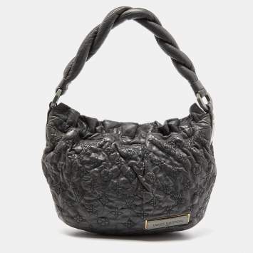 Pre Owned Louis Vuitton Anthracite Monogram Leather Olympe Nimbus PM Bag