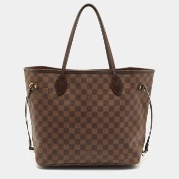 Pre Owned Louis Vuitton Damier Ebene Canvas Neverfull MM Bag