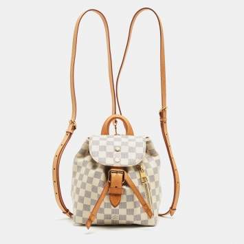 Pre Owned Louis Vuitton Damier Azur Canvas Sperone BB Bag
