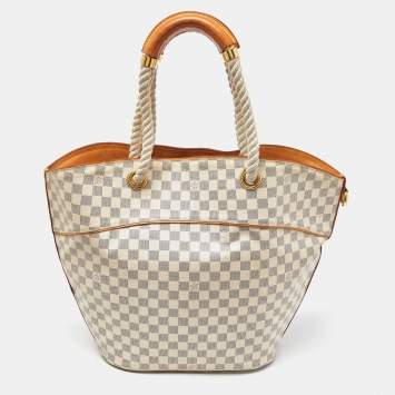 Pre Owned Louis Vuitton Damier Azur Canvas Pampelonne GM Bag