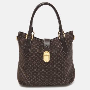 Pre Owned Louis Vuitton Fusain Monogram Idylle Canvas Elegie Bag