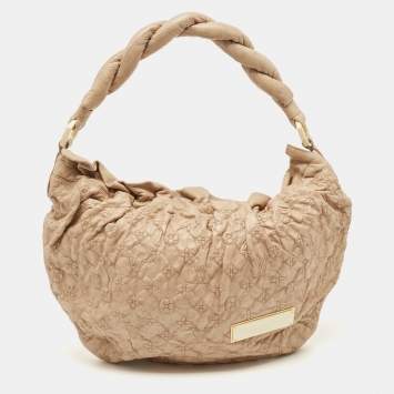 Pre Owned Louis Vuitton Ecru Monogram Leather Limited Edition Olympe Nimbus GM Bag