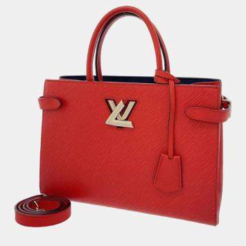 Pre Owned Louis Vuitton Red Epi Leather Twist tote Bag