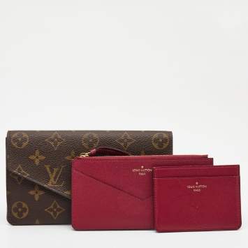 Pre Owned Louis Vuitton Monogram Canvas Jeanne Wallet