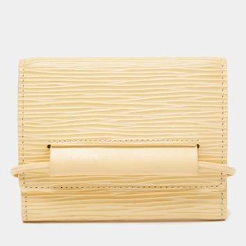 Pre Owned Louis Vuitton Vanilla Epi Leather Elastique Wallet