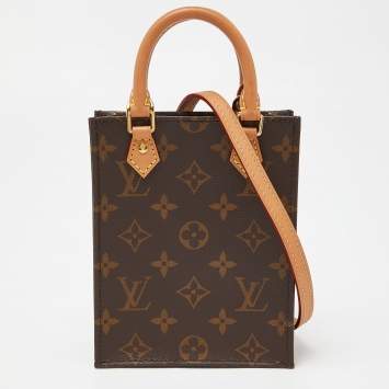 Pre Owned Louis Vuitton Monogram Canvas Petit Sac Plat Bag