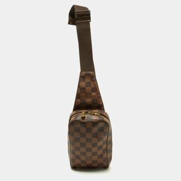 Pre Owned Louis Vuitton Damier Ebene Canvas Geronimos Bag