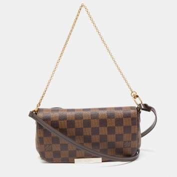 Pre Owned Louis Vuitton Damier Ebene Canvas Favorite PM Bag
