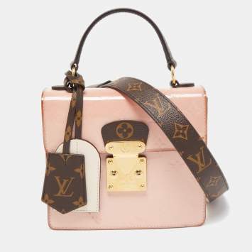 Pre Owned Louis Vuitton Marsmallow Monogram Vernis Spring Street Bag