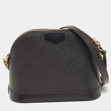 Pre Owned Louis Vuitton Black Epi Leather Mini Alma Bag