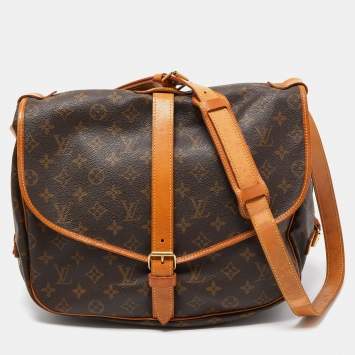 Pre Owned Louis Vuitton Monogram Canvas Saumur 35 Messenger Bag