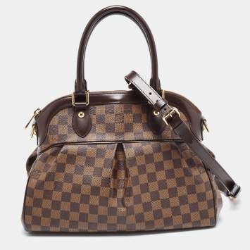 Pre Owned Louis Vuitton Damier Ebene Canvas Trevi PM Bag