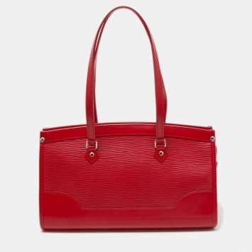 Pre Owned Louis Vuitton Red Epi Leather Madeleine PM Bag