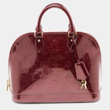 Louis Vuitton Alma GM Burgundy Vernis Tote – Luxury Lookbook