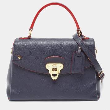 Pre Owned Louis Vuitton Celeste Monogram Empreinte Leather Georges MM Bag