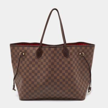 Pre Owned Louis Vuitton Damier Ebene Canvas Neverfull GM Bag