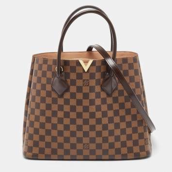 Pre Owned Louis Vuitton Damier Ebene Canvas Kensington V Bag