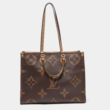 Pre Owned Louis Vuitton Monogram Reverse Giant Canvas OnTheGo GM Bag