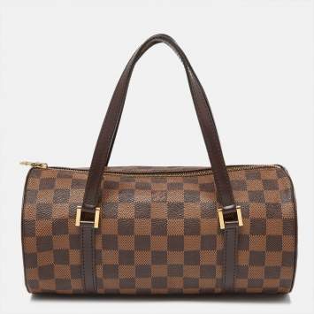 Pre Owned Louis Vuitton Damier Ebene Canvas Papillon 26 Bag