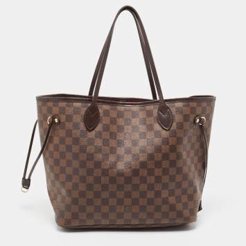 Pre Owned Louis Vuitton Damier Ebene Canvas Neverfull MM Bag