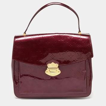 Pre Owned Louis Vuitton Amarante Monogram Vernis Mirada Bag