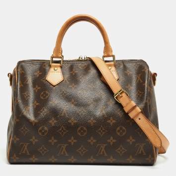 Pre Owned Louis Vuitton Monogram Canvas Speedy 30 Bandouliere