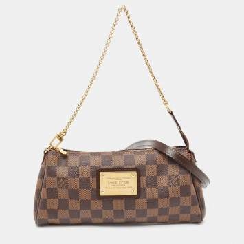 Pre Owned Louis Vuitton Damier Ebene Canvas Eva Pochette