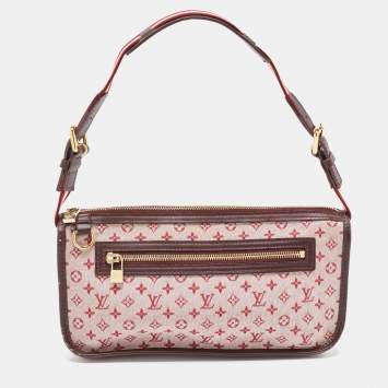 Pre Owned Louis Vuitton Cerise Mini Lin Monogram Kathleen Pochette Bag