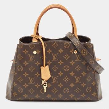 Pre Owned Louis Vuitton Monogram Canvas Montaigne BB Bag