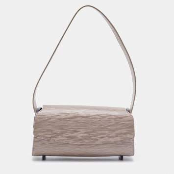 Pre Owned Louis Vuitton Lilac Epi Leather Nocturne PM Bag