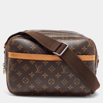 Pre Owned Louis Vuitton Monogram Canvas Reporter PM Bag