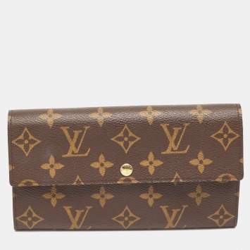 Pre Owned Louis Vuitton Monogram Canvas Sarah Wallet