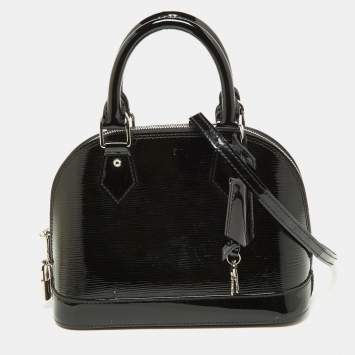 Pre Owned Louis Vuitton Black Electric Epi Leather Alma BB Bag